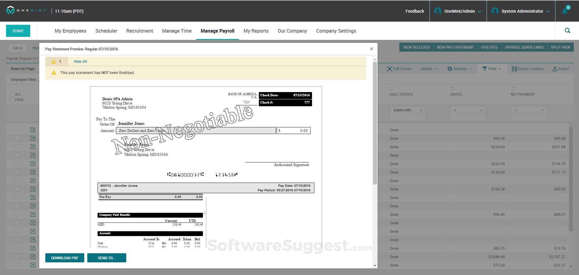 Onemint Small Screenshot 1